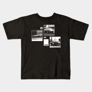 NISSAN SILVIA S14 KOUKI Black 'N White Archive (Black Version) Kids T-Shirt